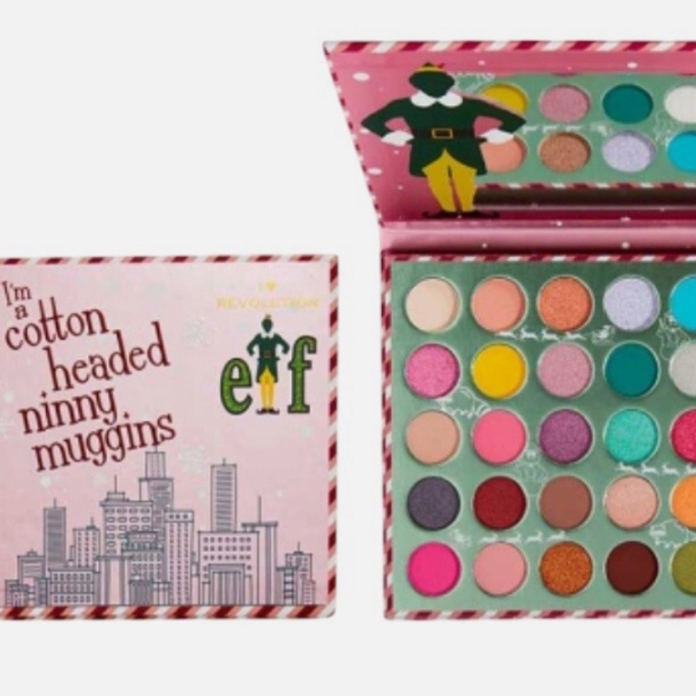 I Heart Revolution x Elf Eyeshadow Palette - Ninny Muggins 25 Colors NEW IN BOX